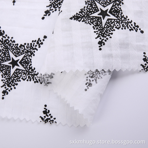 Weiche Handgefühlstern gedruckter Rayon -Kleiderstoff